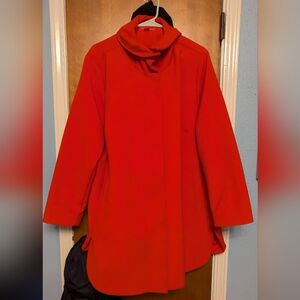 Woman Within Orange Knit Cardigan